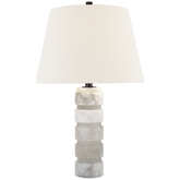 Round Chunky Stacked Table Lamp